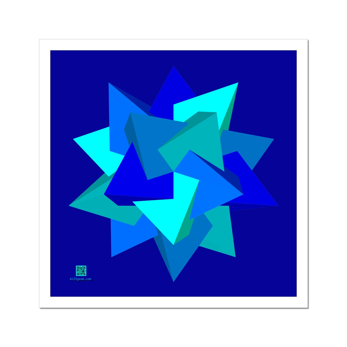 Five Tetrahedra, Ocean Hahnemühle German Etching Print
