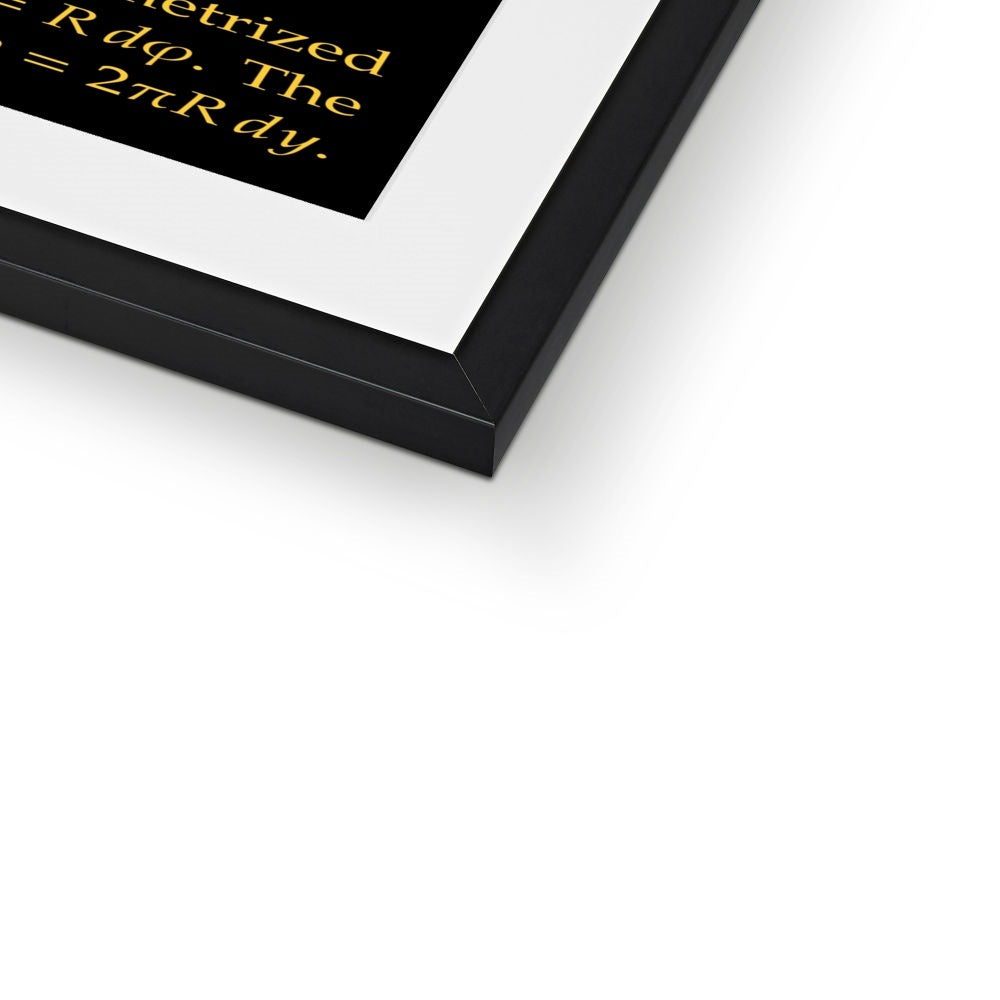 Area of Spherical Zones Framed & Mounted Print