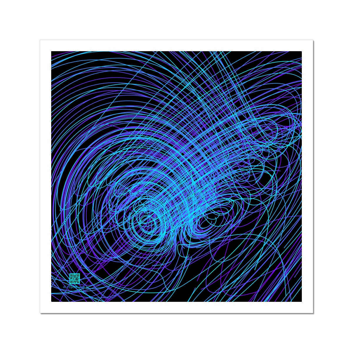 Lorenz Attractor, Cool Hahnemühle German Etching Print