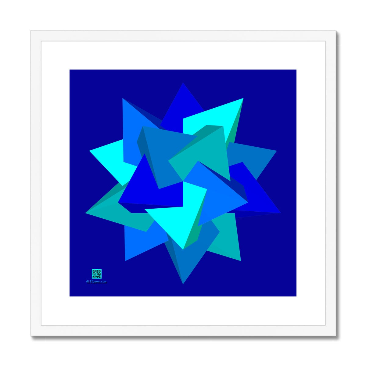 Five Tetrahedra, Ocean Framed & Mounted Print