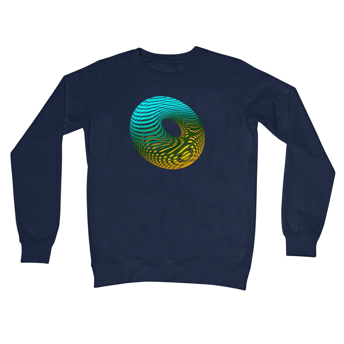 Morse Theory, Oblique Crew Neck Sweatshirt