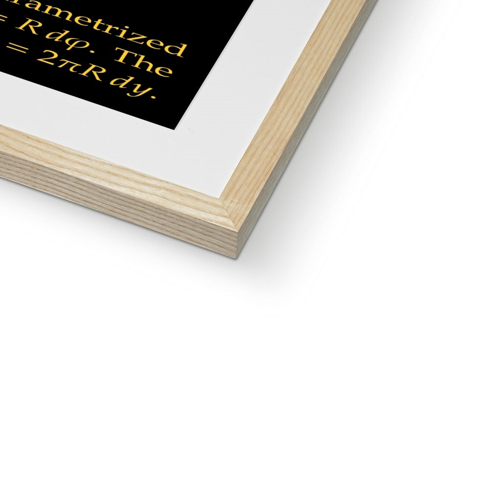 Area of Spherical Zones Framed & Mounted Print