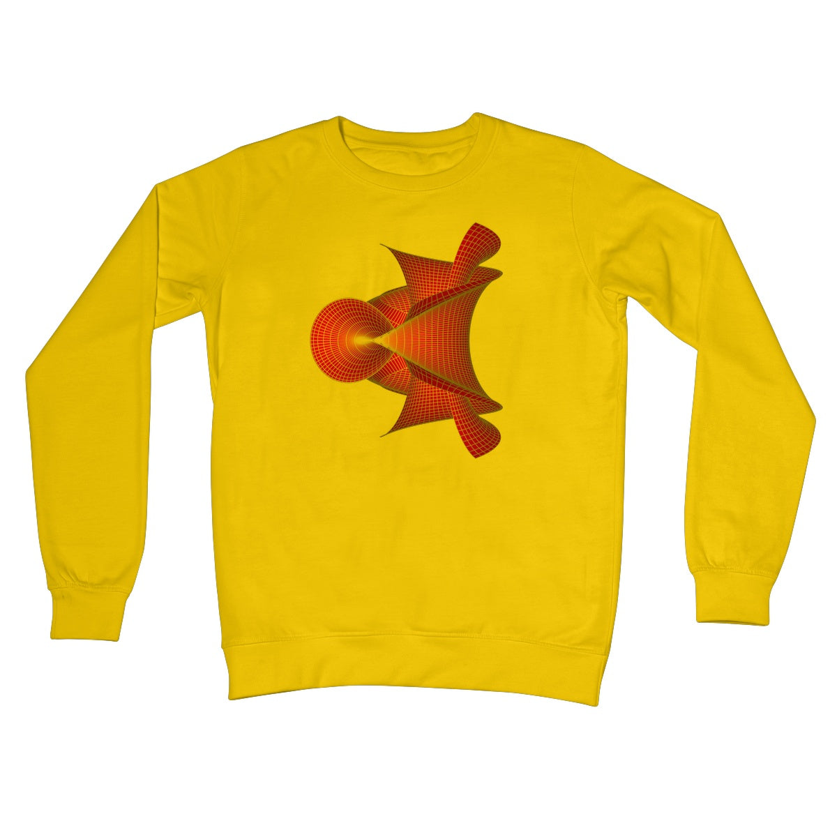 Kuen's Surface, Red Crew Neck Sweatshirt