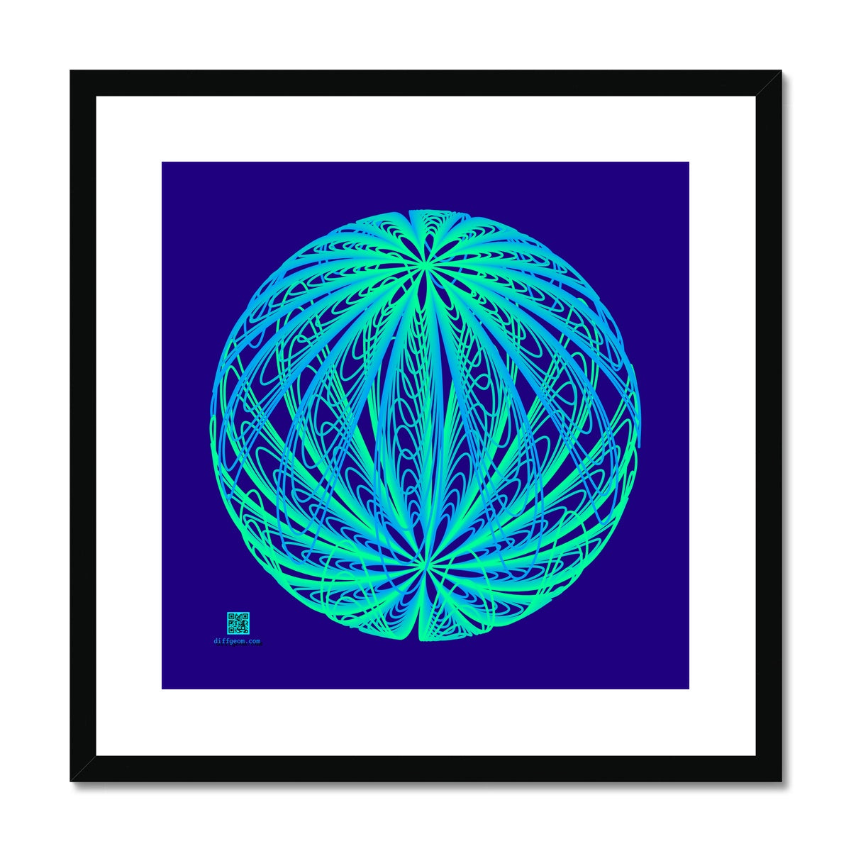 Dipole, Aurora Sphere Framed & Mounted Print