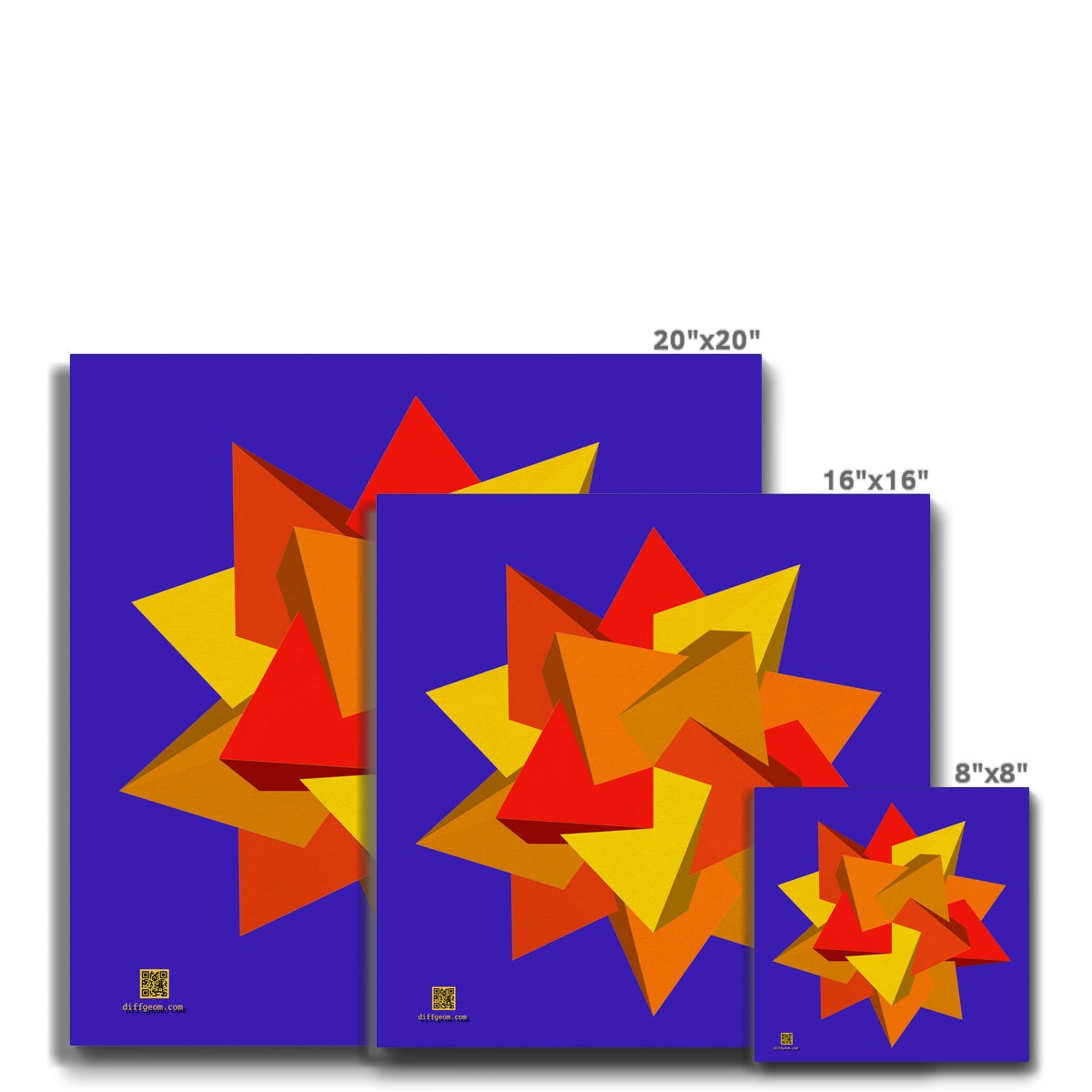 Five Tetrahedra, Autumn Eco Canvas