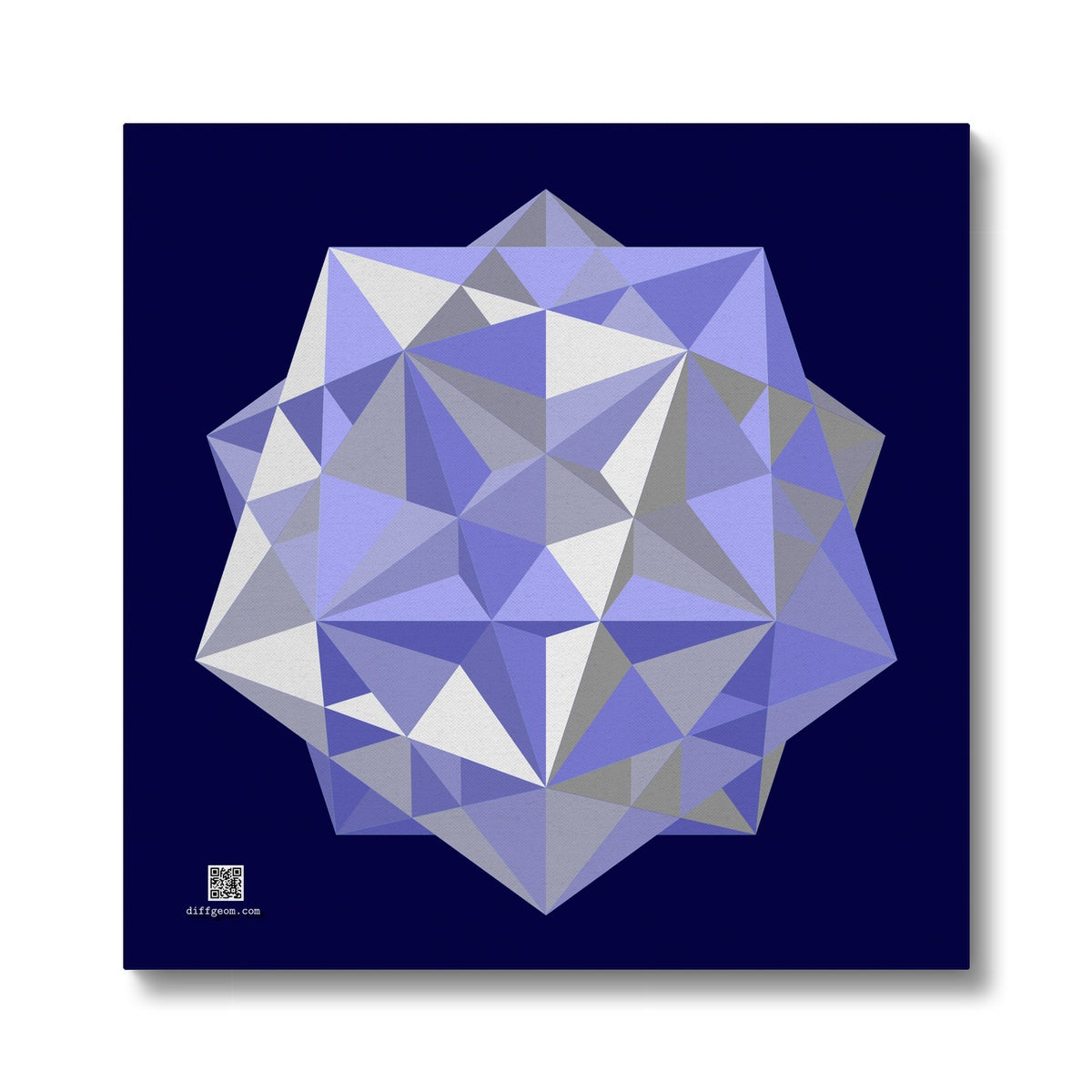 Five Cubes, Winter Eco Canvas