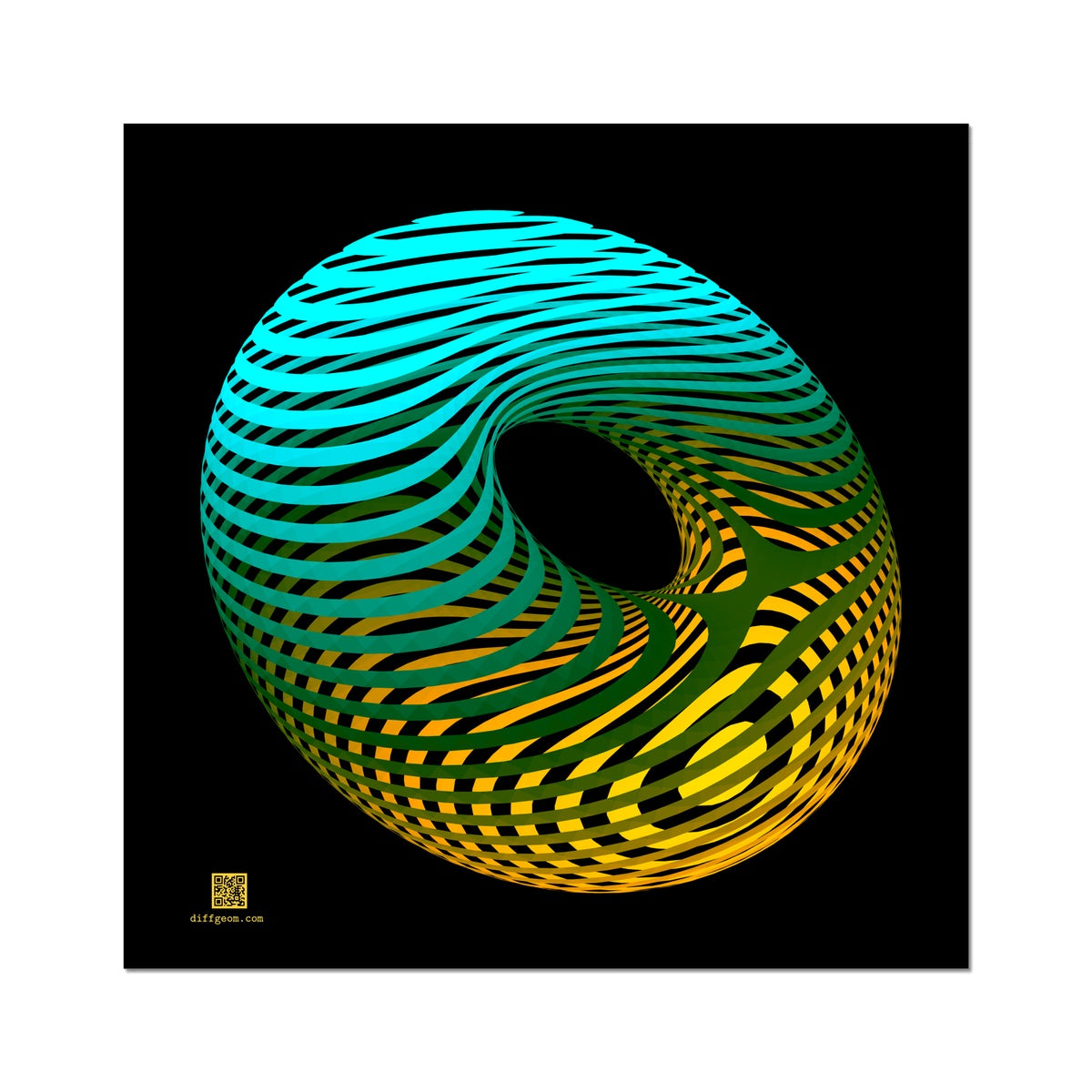 Morse Theory, Oblique Wall Art Poster