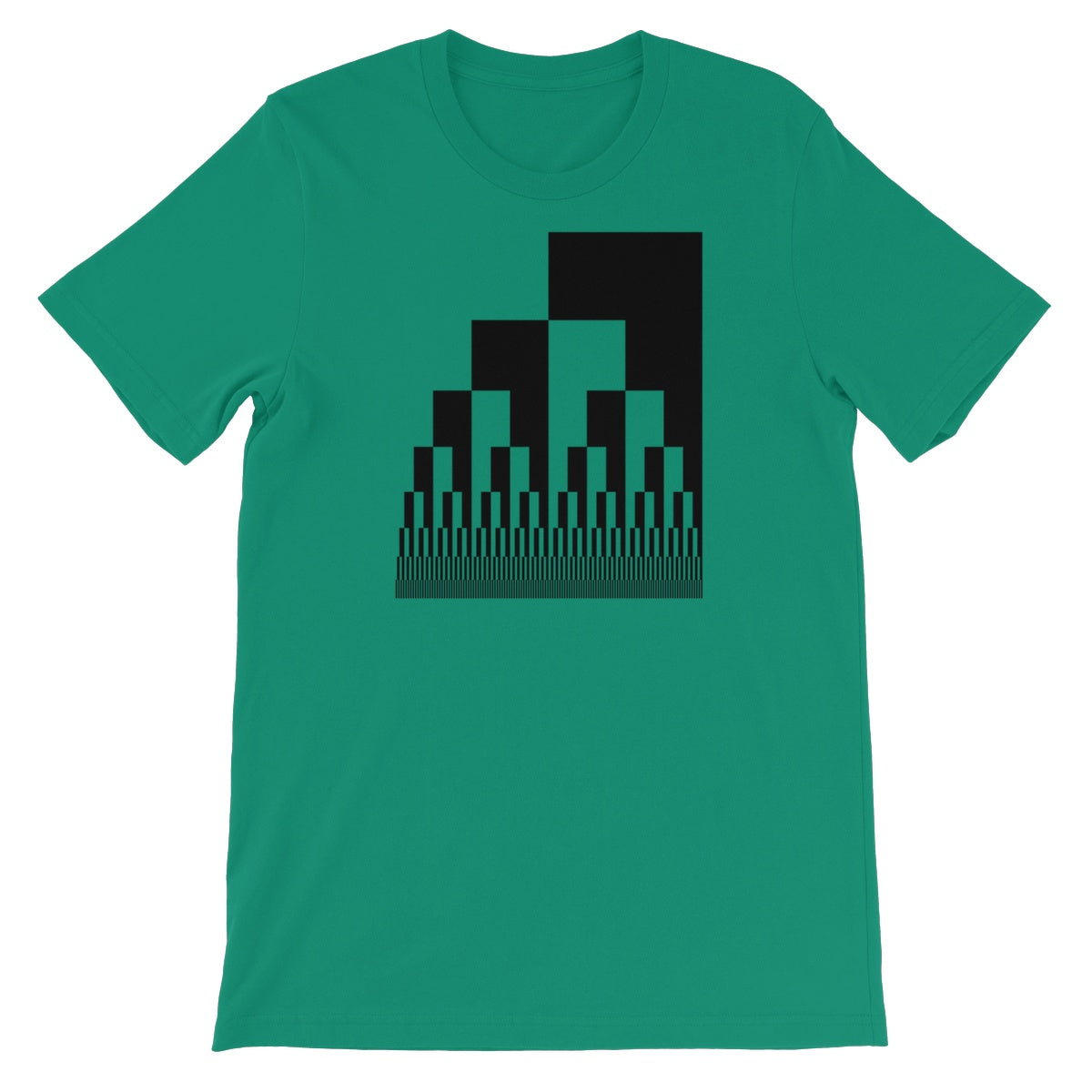 Binary Cascade Unisex Short Sleeve T-Shirt