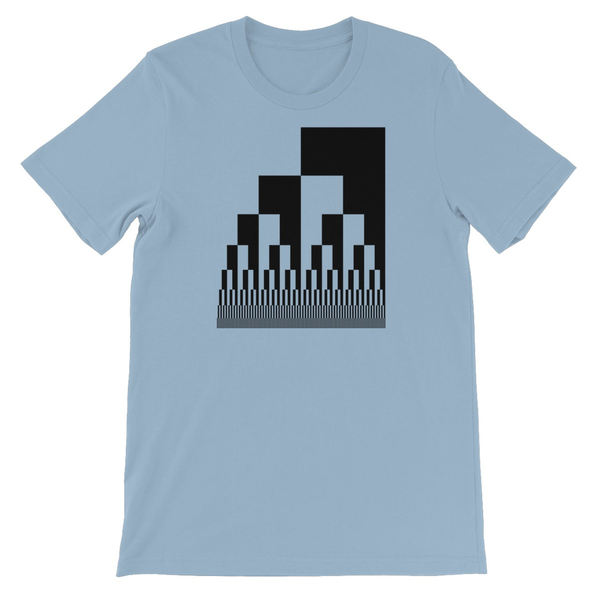 Binary Cascade Unisex Short Sleeve T-Shirt