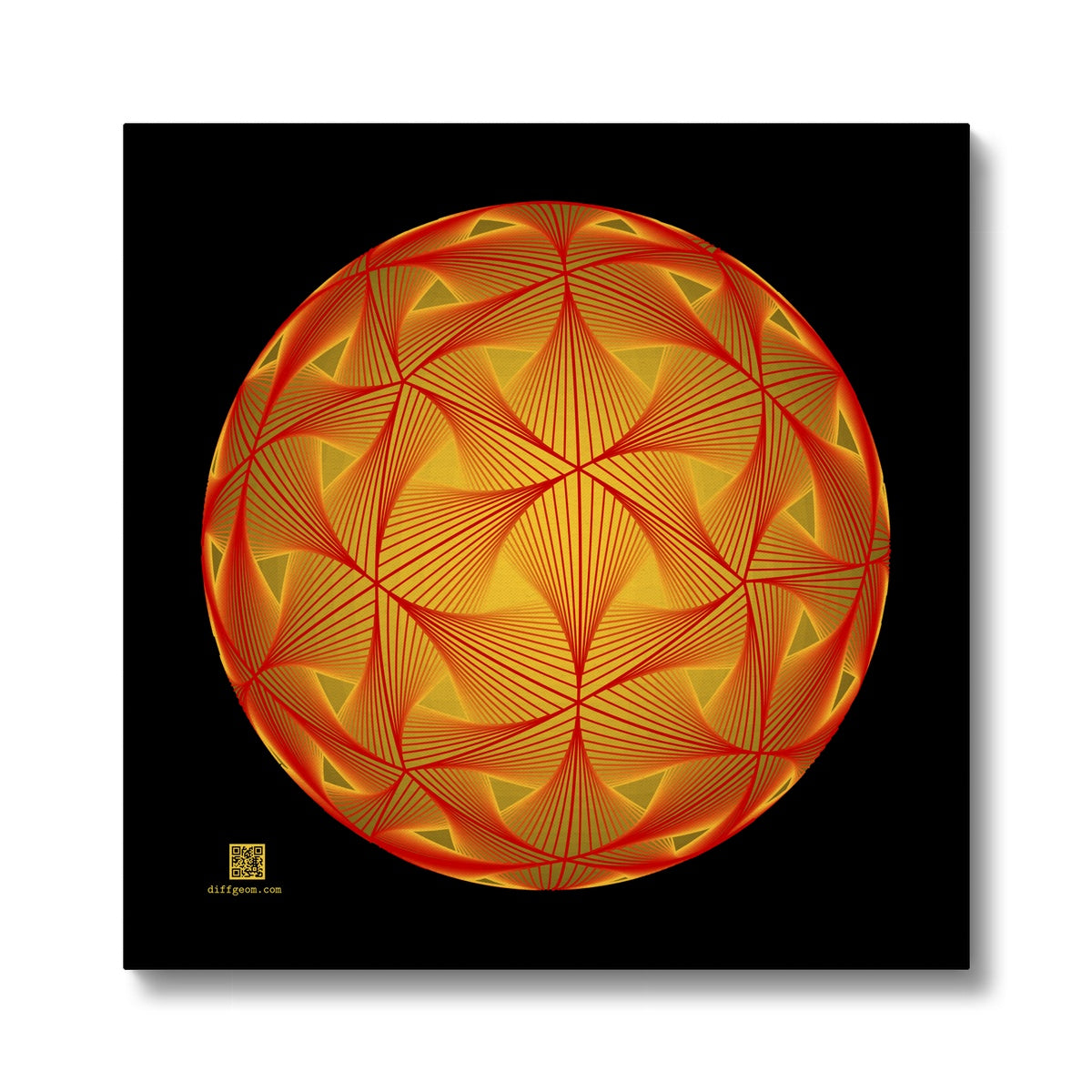 Diatom, Red Eco Canvas