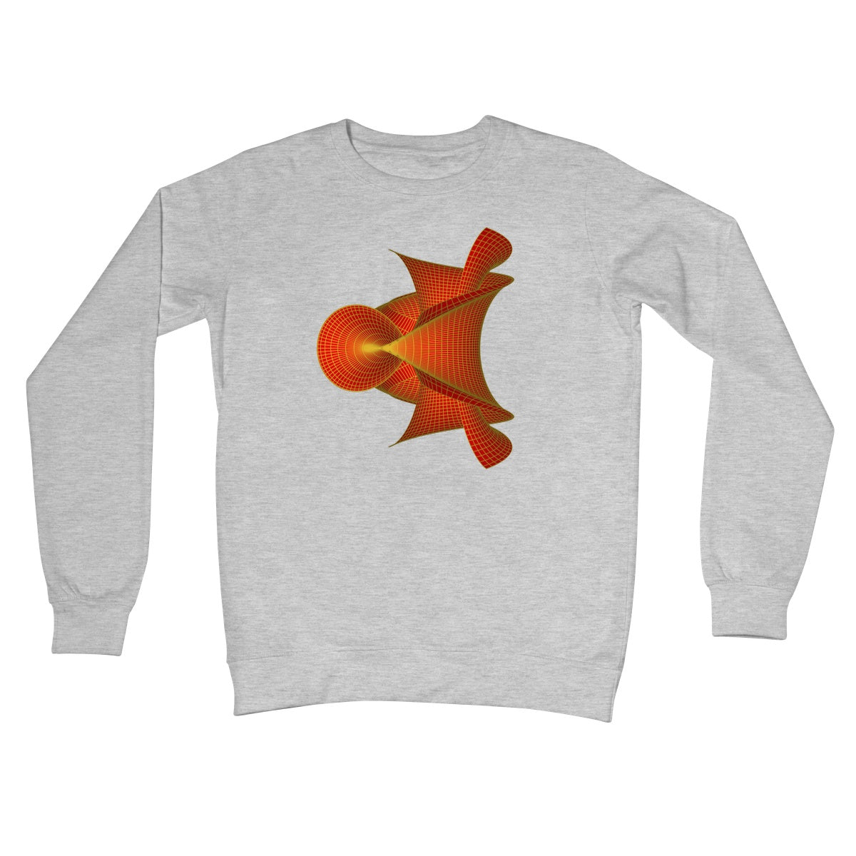 Kuen's Surface, Red Crew Neck Sweatshirt