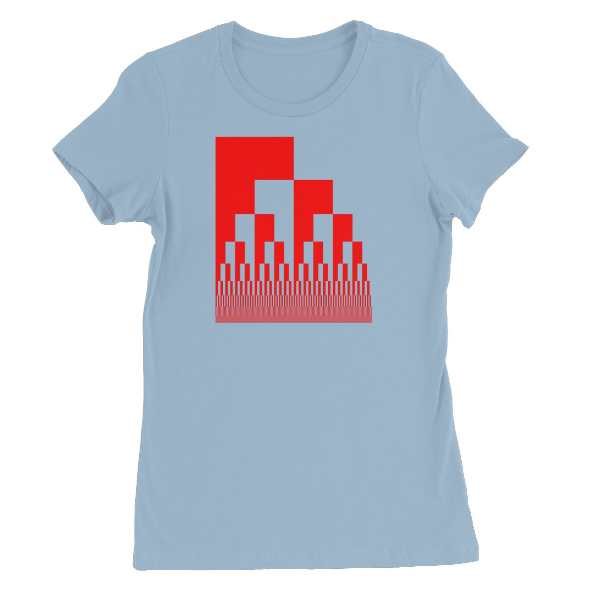Binary Cascade, Red Women's Favourite T-Shirt
