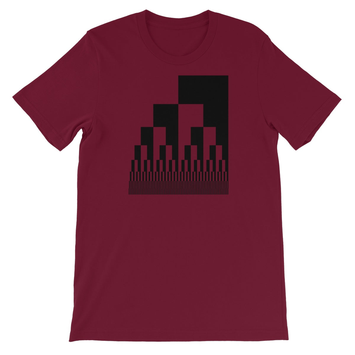 Binary Cascade Unisex Short Sleeve T-Shirt
