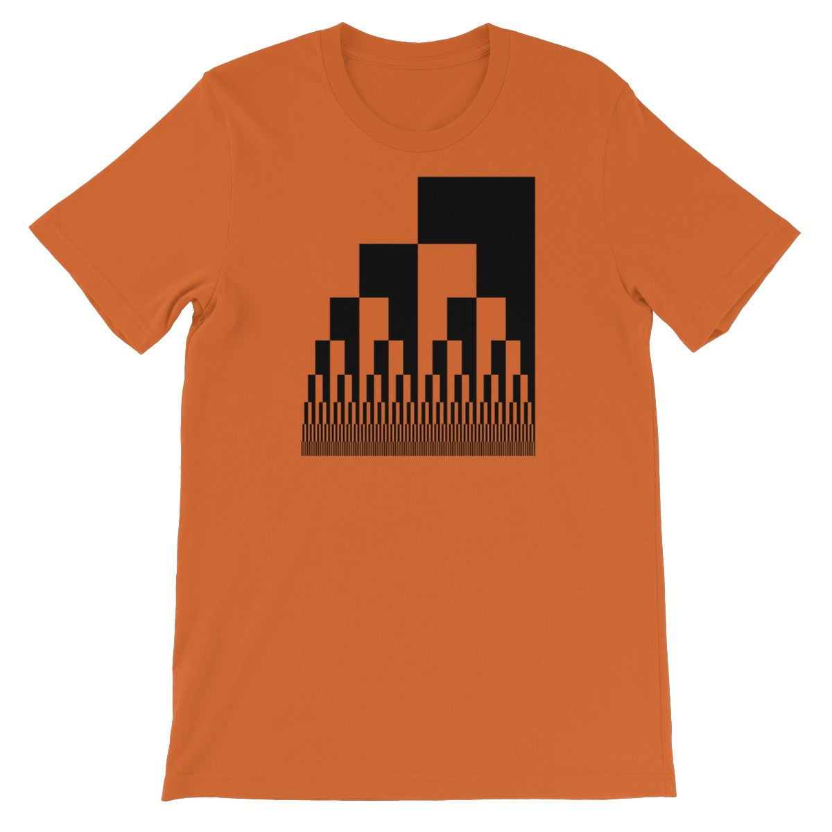 Binary Cascade Unisex Short Sleeve T-Shirt