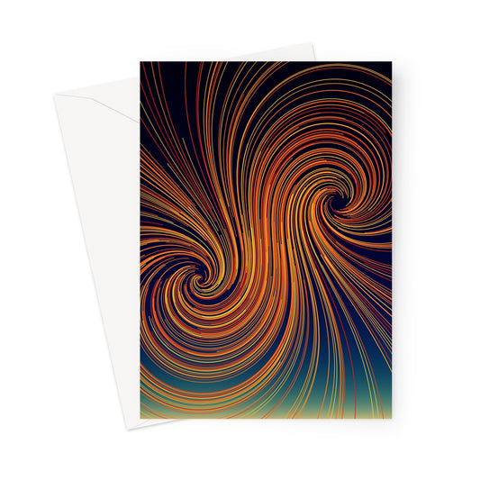 Polar Orbits, Dusk Greeting Card