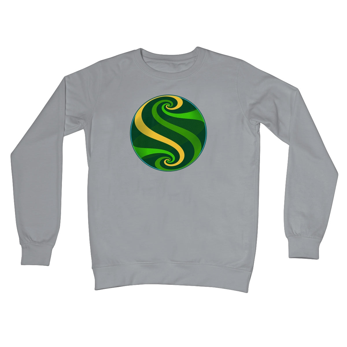 Möbius Flow, Pond Globe Crew Neck Sweatshirt