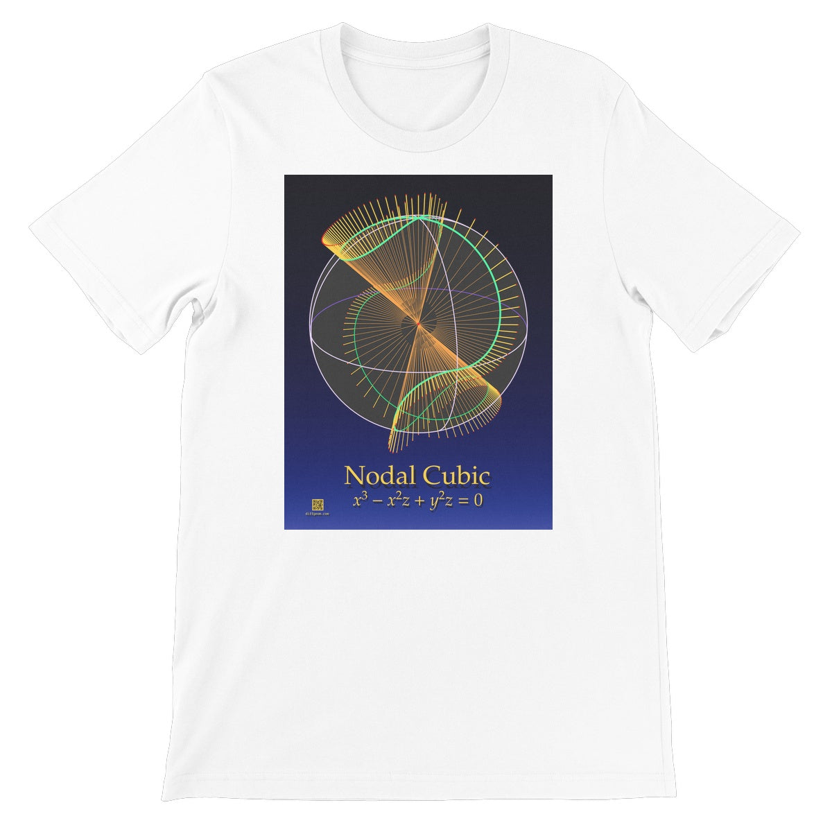 Projectivized Nodal Cubic Unisex Short Sleeve T-Shirt