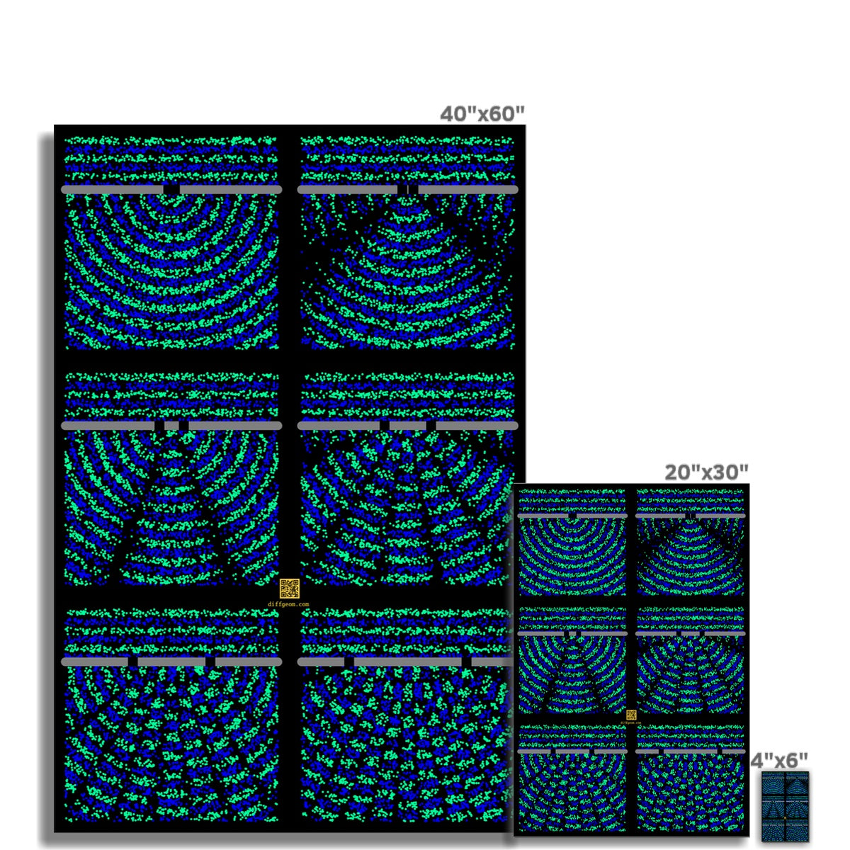 Double Slit Experiment Hahnemühle German Etching Print