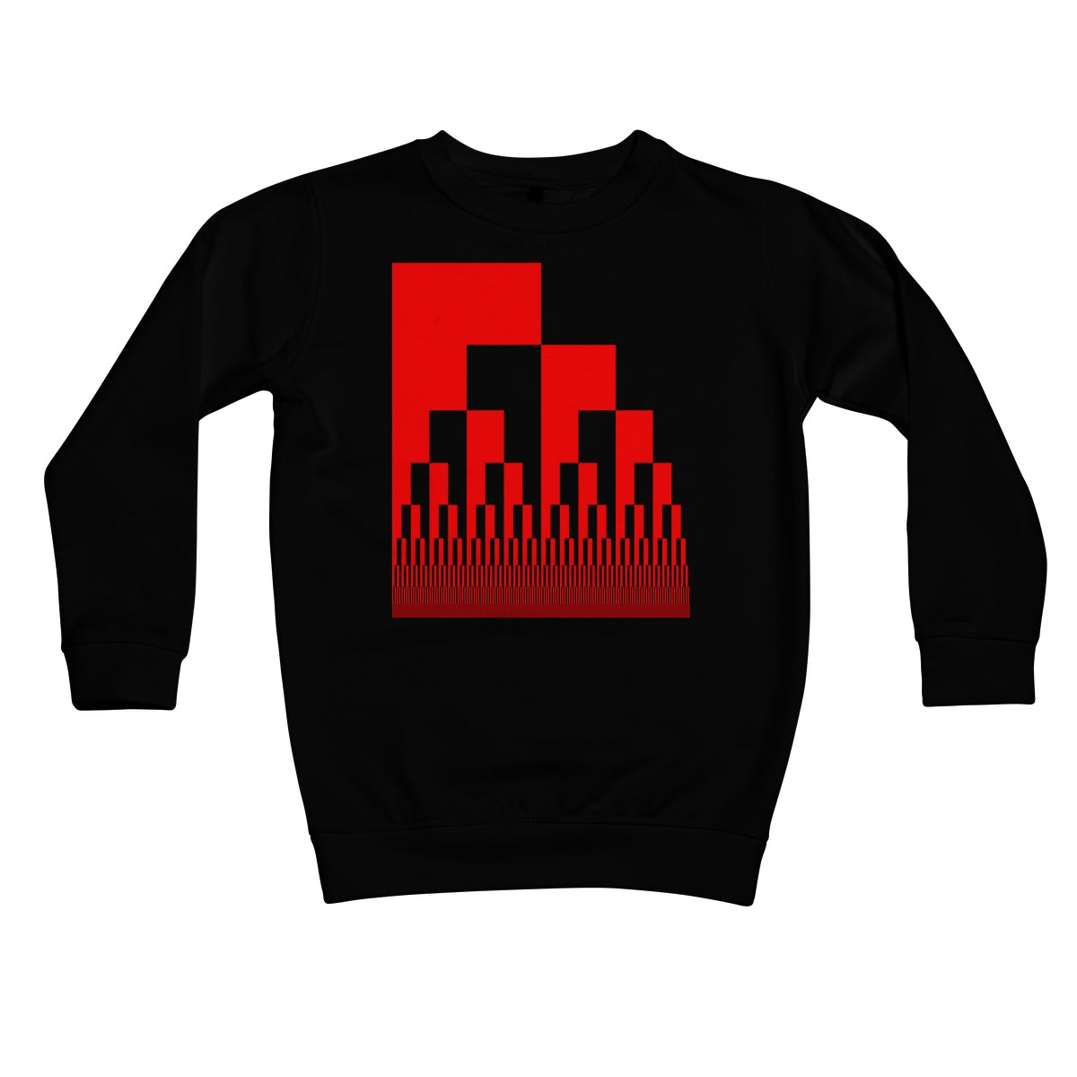 Binary Cascade, Red Kids Sweatshirt