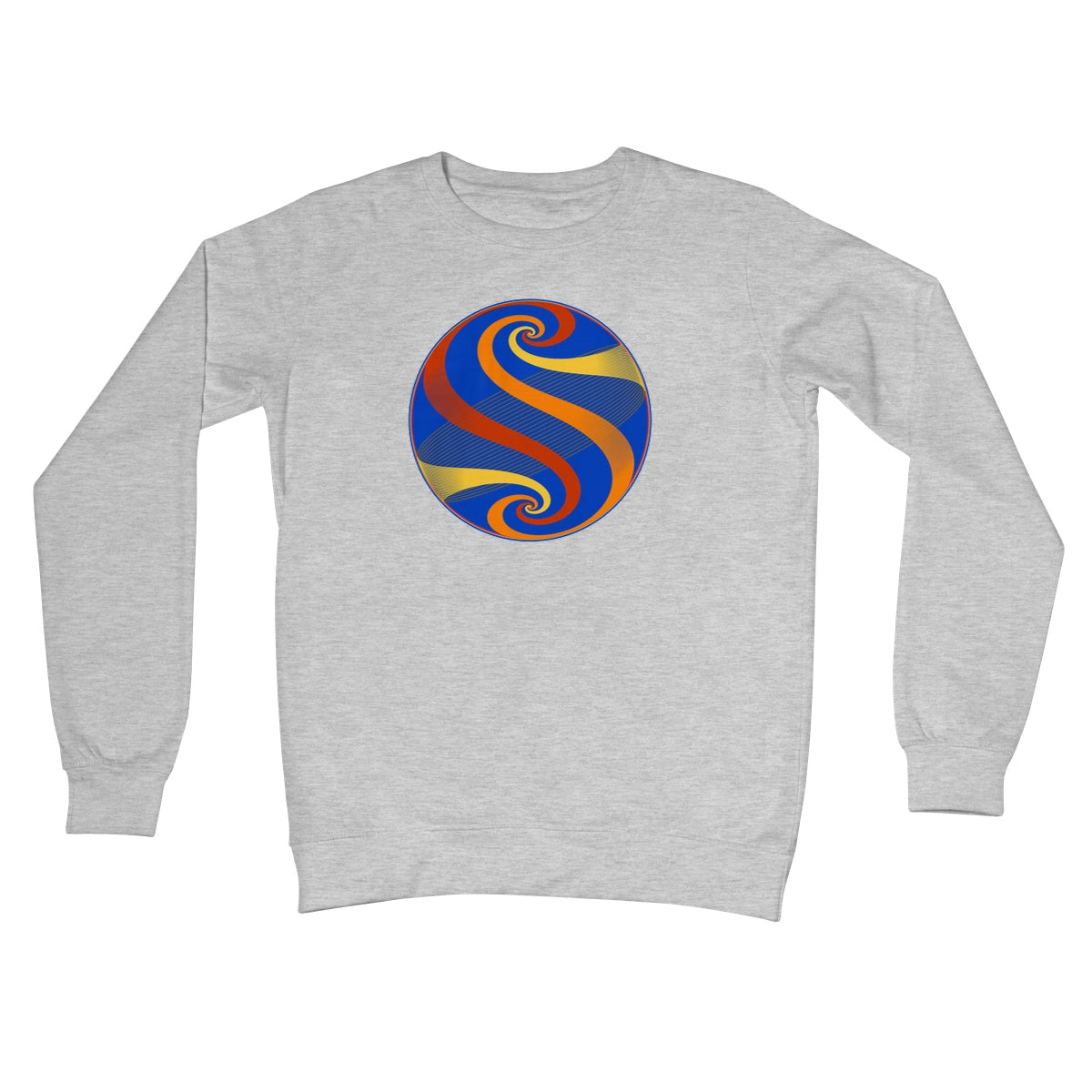 Möbius Flow, Autumn Globe Crew Neck Sweatshirt