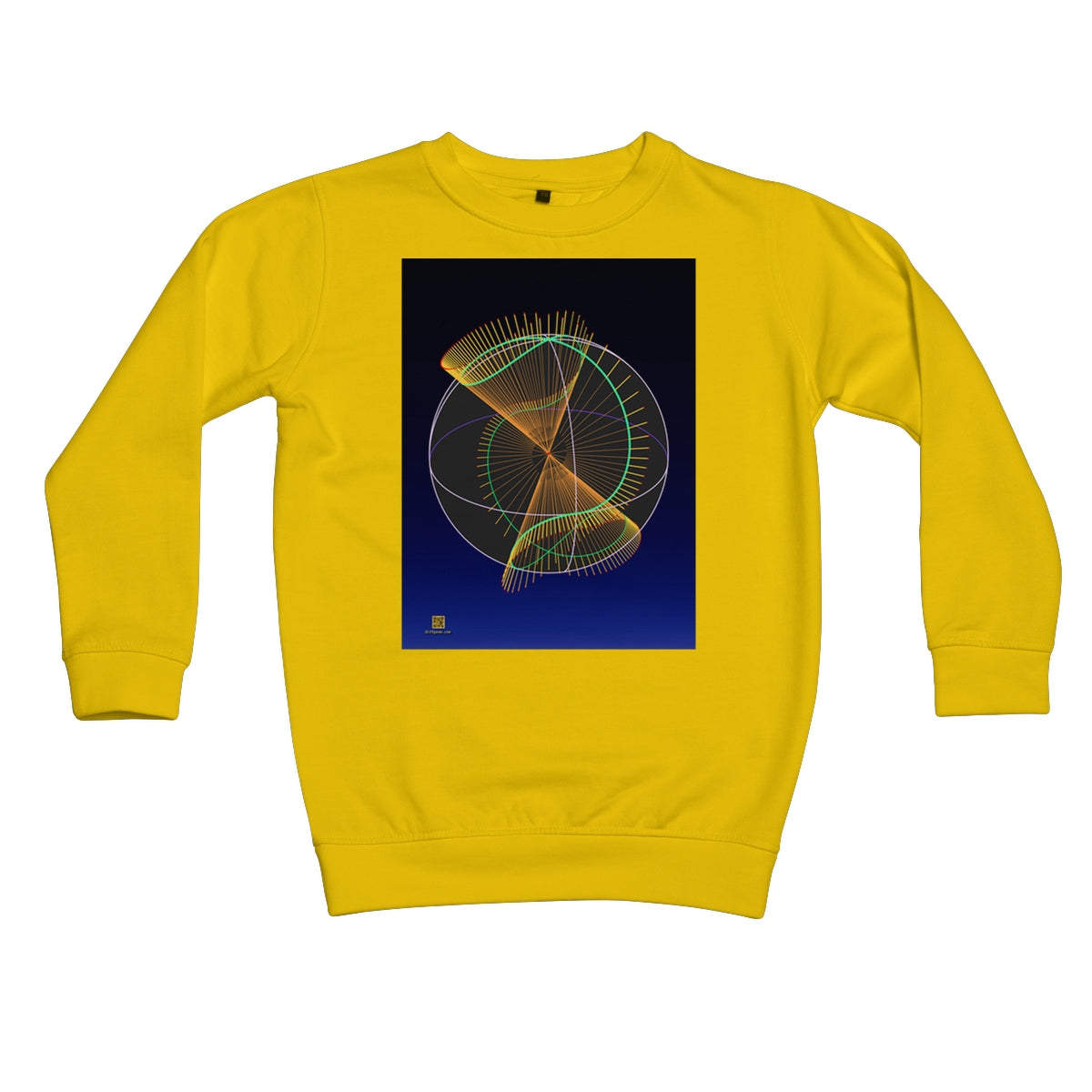 Projectivized Nodal Cubic Kids Sweatshirt