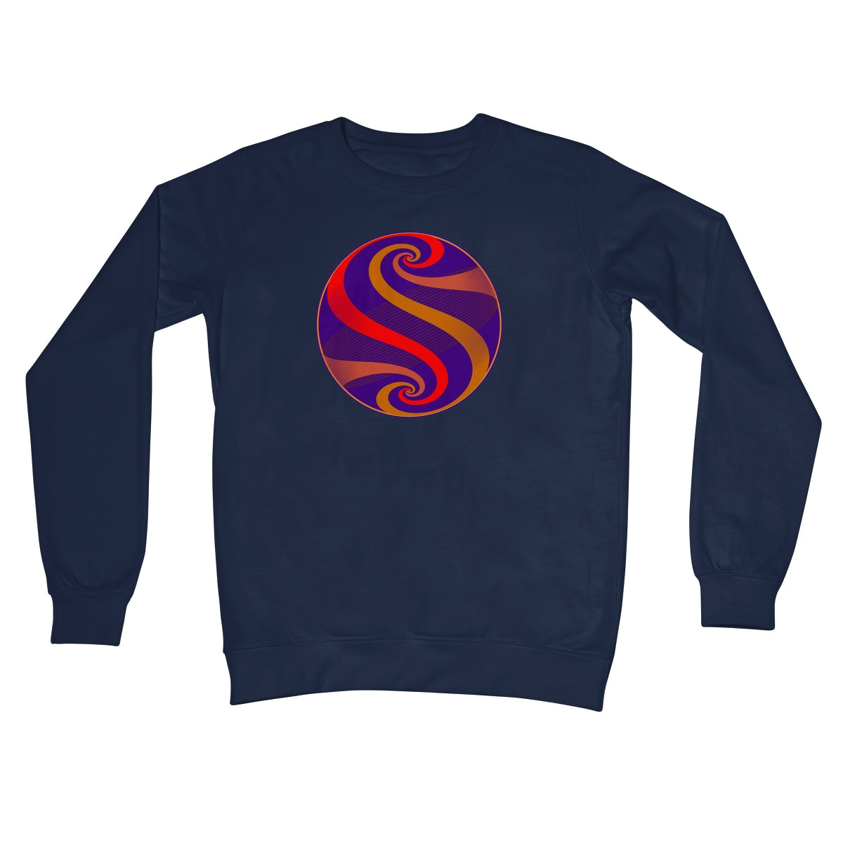 Möbius Flow, Dawn Globe Crew Neck Sweatshirt