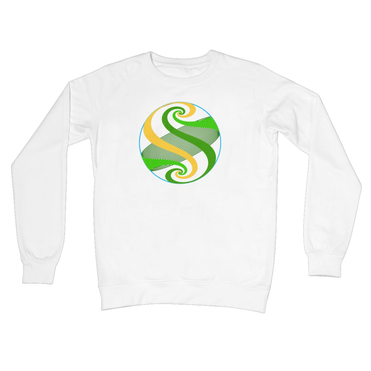 Möbius Flow, Pond Sphere Crew Neck Sweatshirt