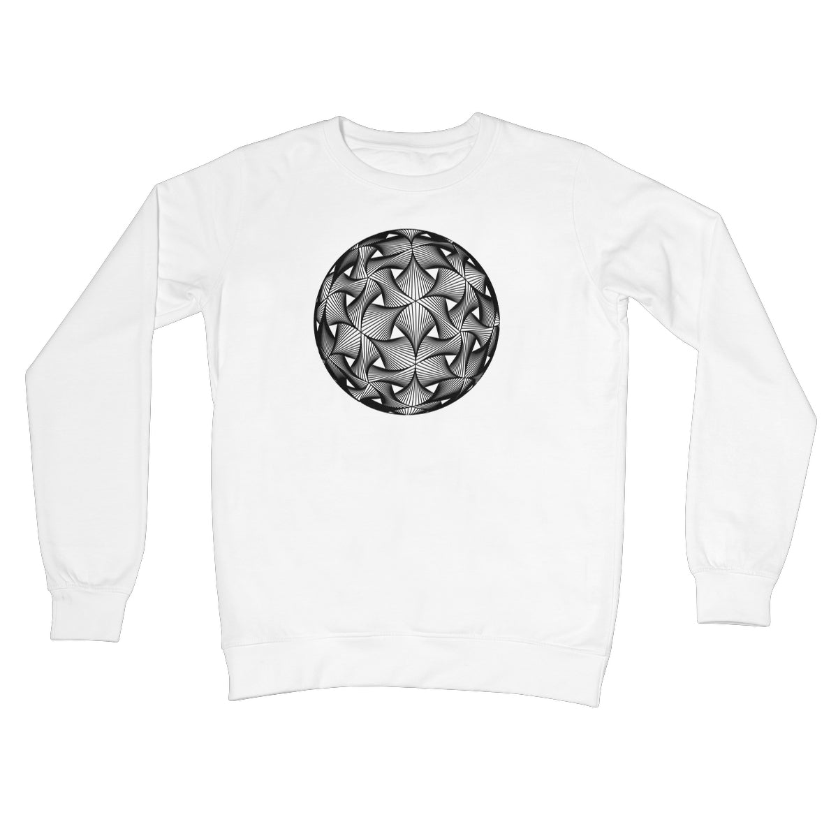 Diatom, Black Crew Neck Sweatshirt