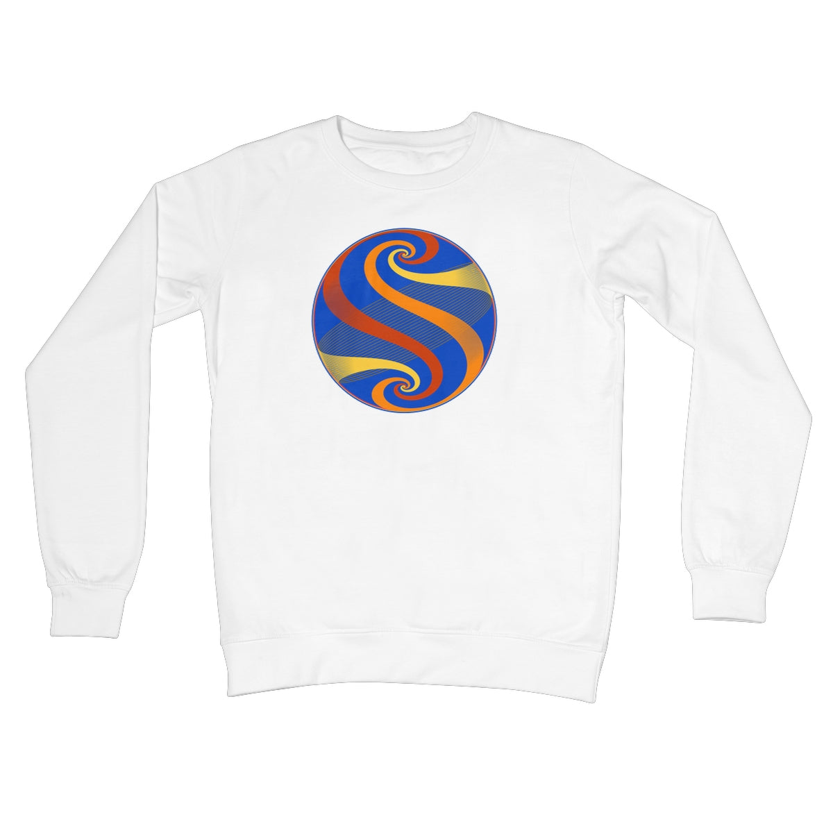 Möbius Flow, Autumn Globe Crew Neck Sweatshirt