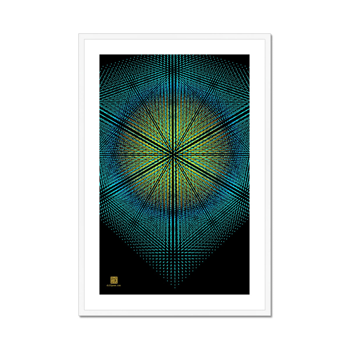 Crystallogram Framed & Mounted Print