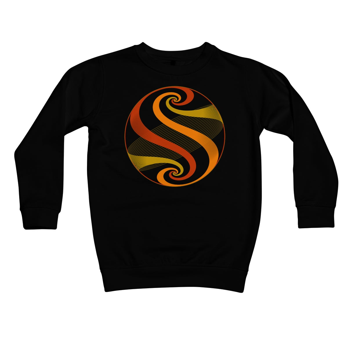 Möbius Flow, Autumn Sphere Kids Sweatshirt