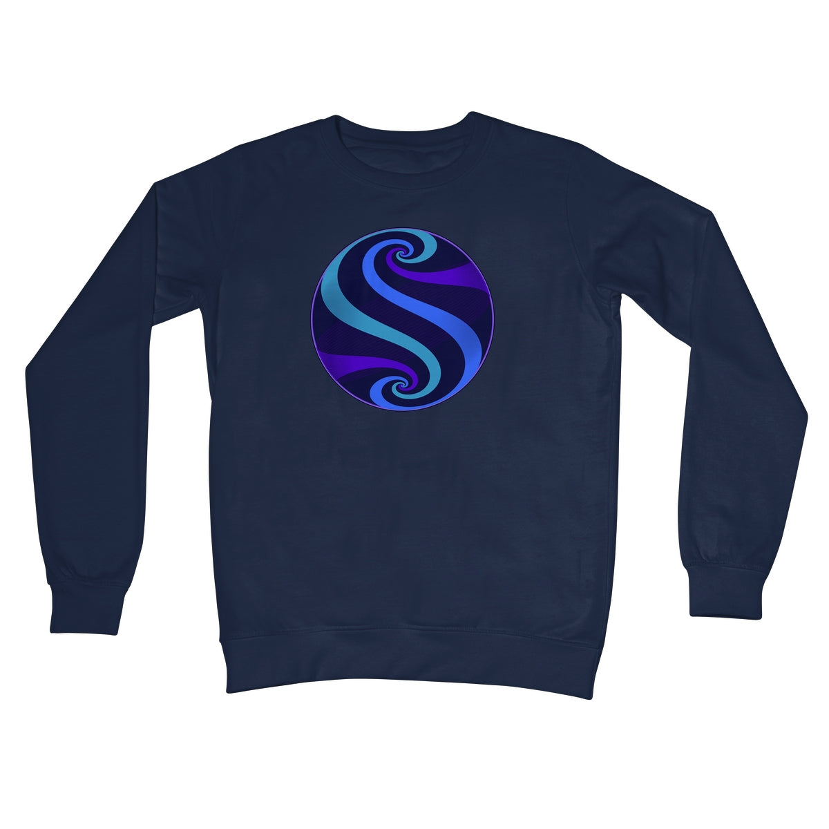 Möbius Flow, Twilight Globe Crew Neck Sweatshirt