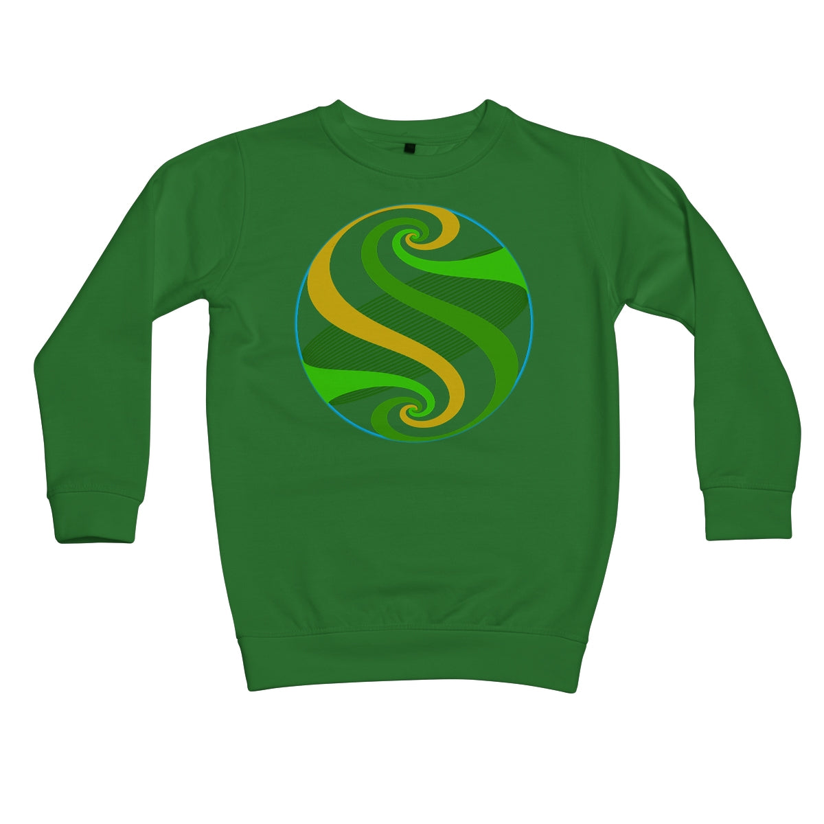 Möbius Flow, Pond Sphere Kids Sweatshirt