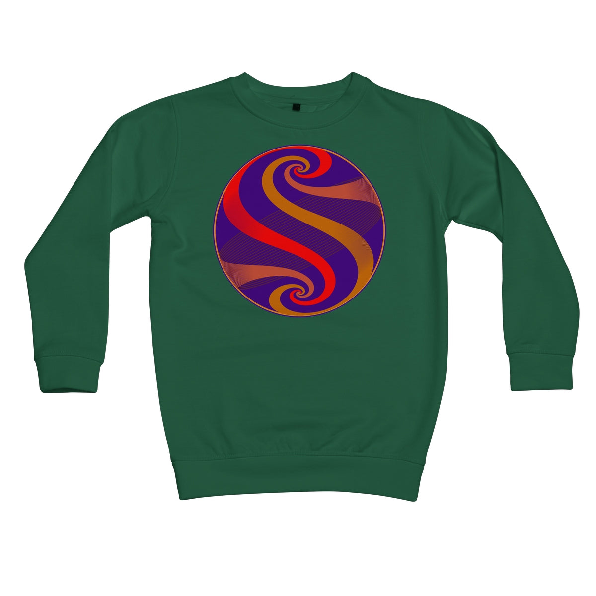 Möbius Flow, Dawn Globe Kids Sweatshirt