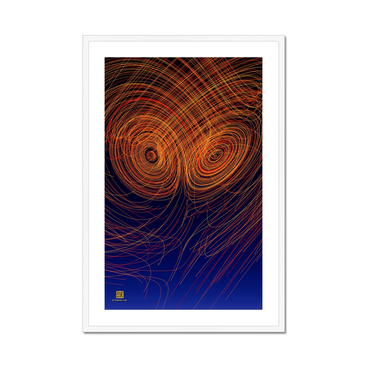 Attractor, Warm Framed & Mounted Print