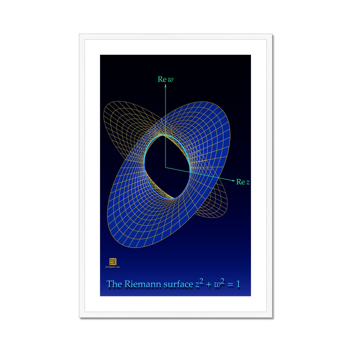 Complex Circle, 1 Slit Framed & Mounted Print