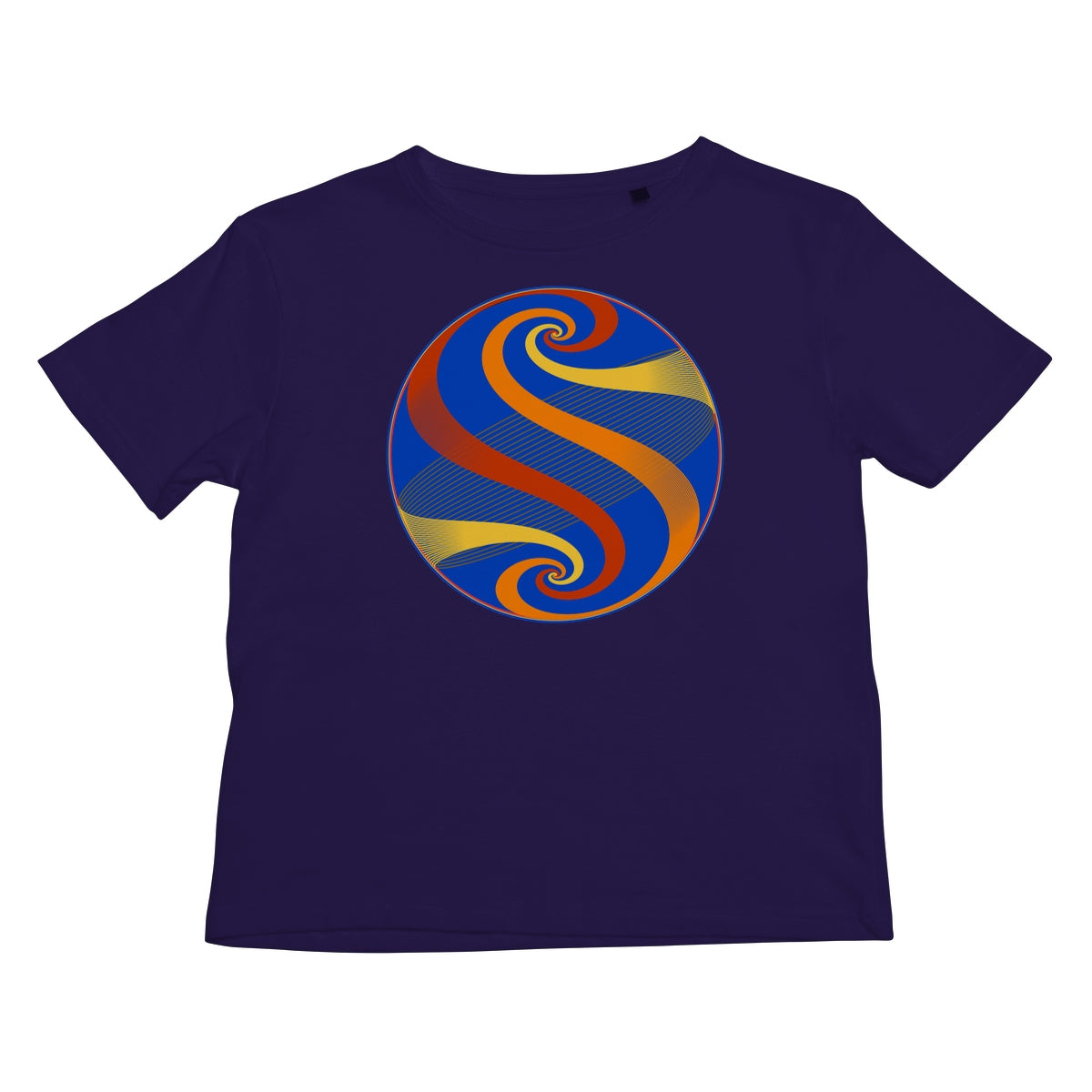 Möbius Flow, Autumn Globe Kids T-Shirt