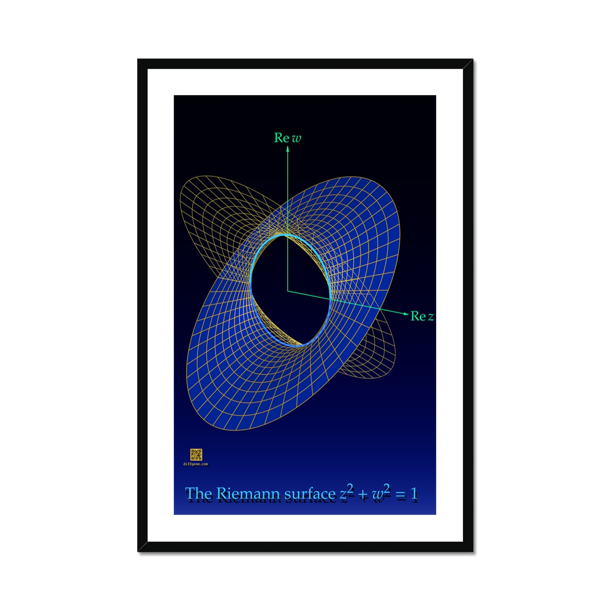 Complex Circle, 1 Slit Framed & Mounted Print