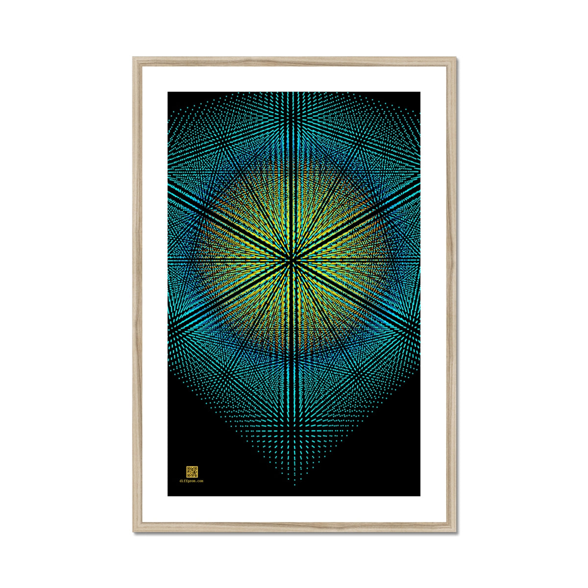 Crystallogram Framed & Mounted Print