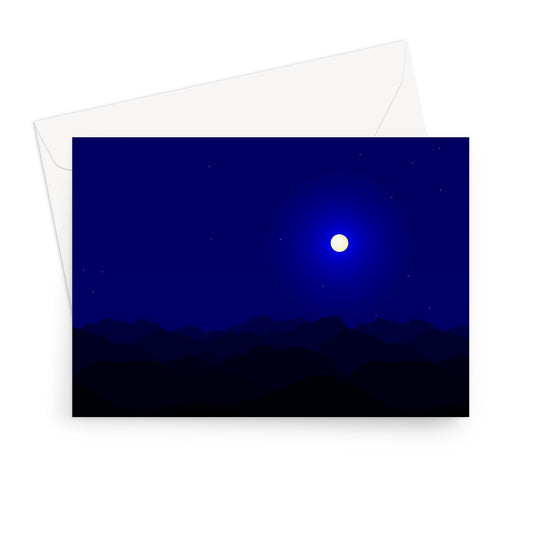 Nowhere-Differentiable, Moon Greeting Card
