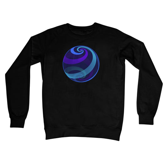 Loxodromes, Twilight Globe Crew Neck Sweatshirt