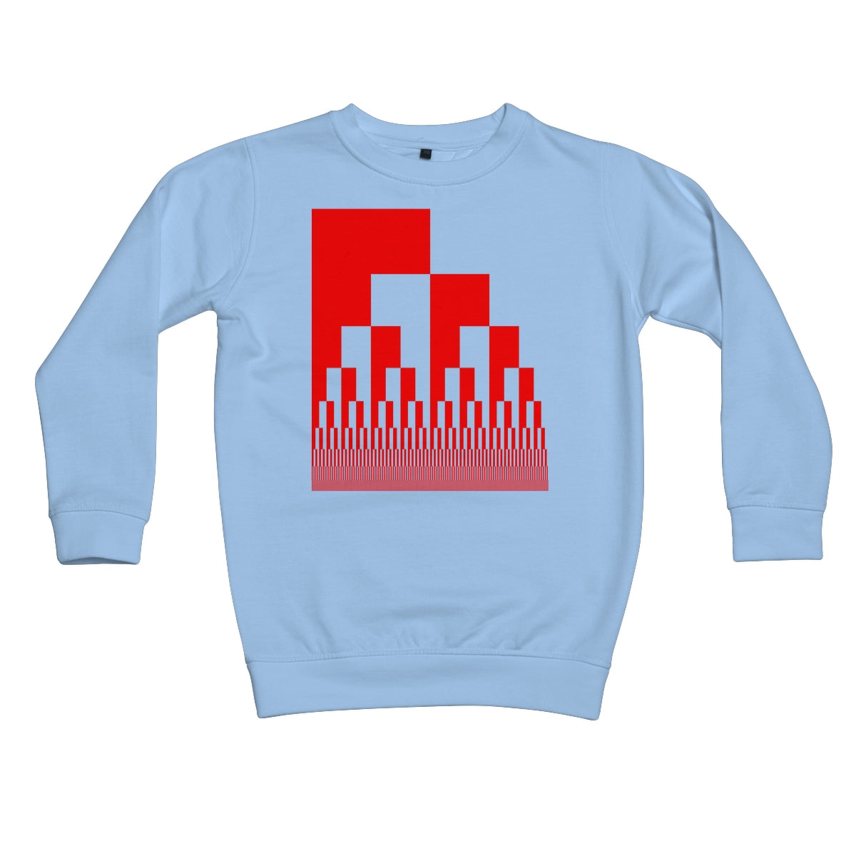 Binary Cascade, Red Kids Sweatshirt