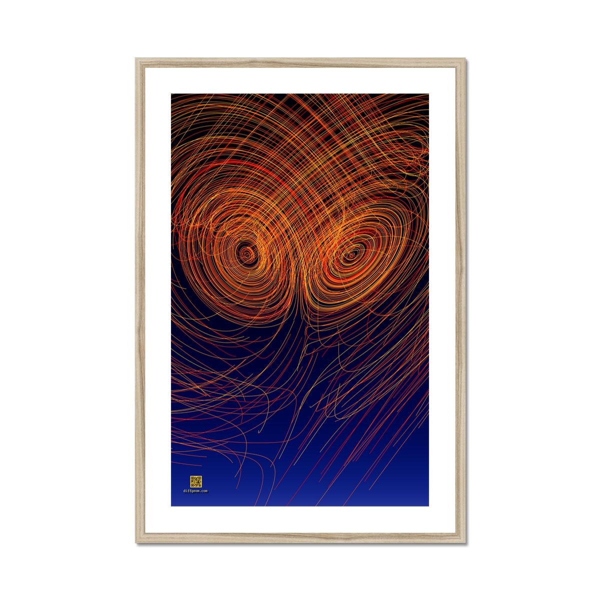 Attractor, Warm Framed & Mounted Print