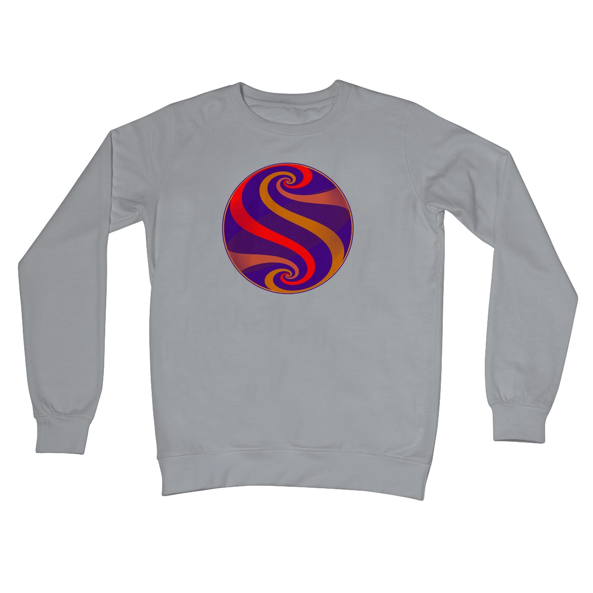 Möbius Flow, Dawn Globe Crew Neck Sweatshirt