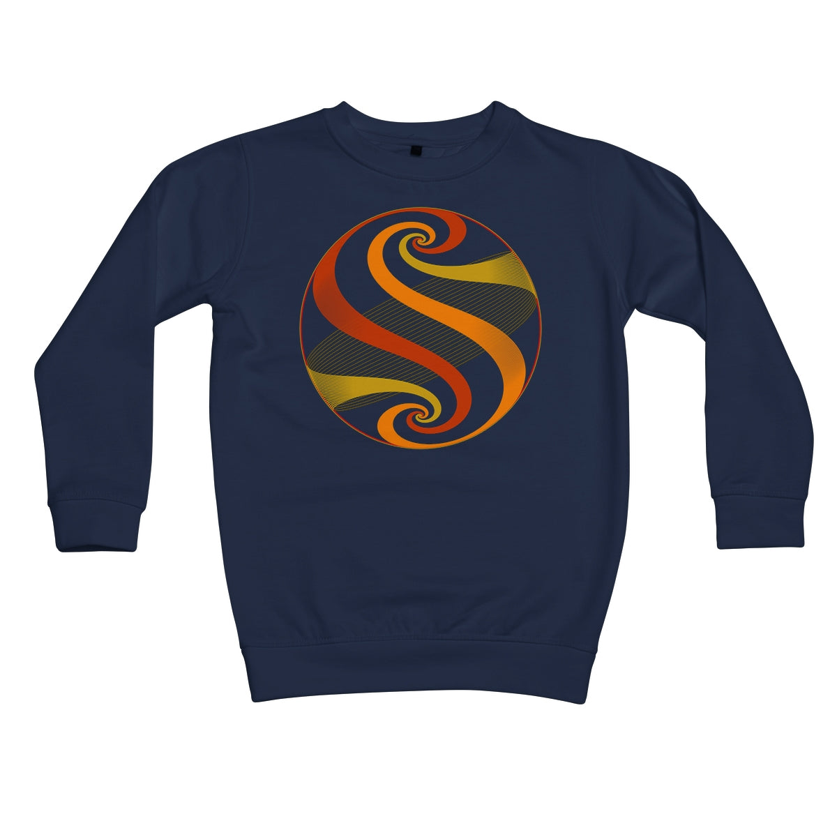 Möbius Flow, Autumn Sphere Kids Sweatshirt