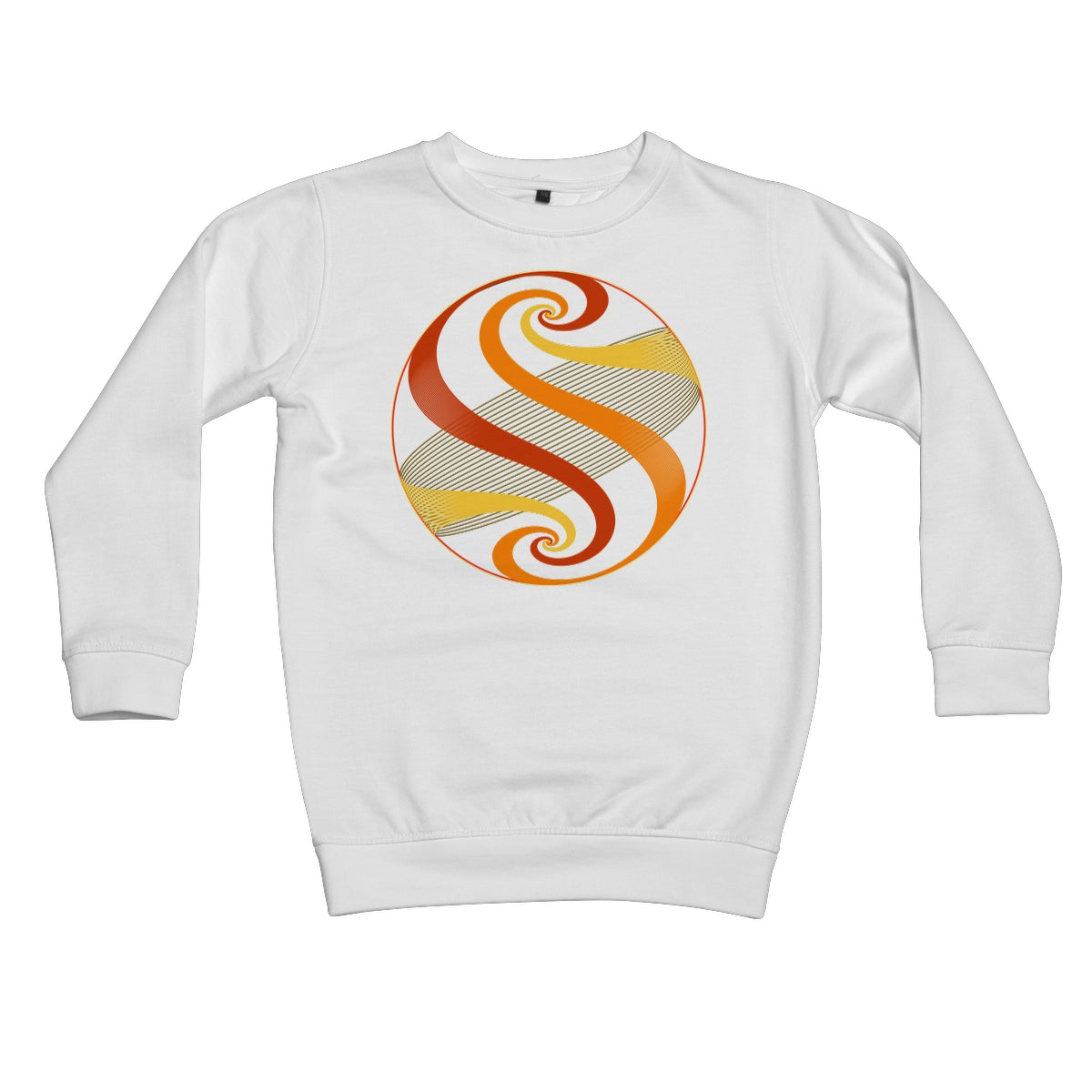 Möbius Flow, Autumn Sphere Kids Sweatshirt