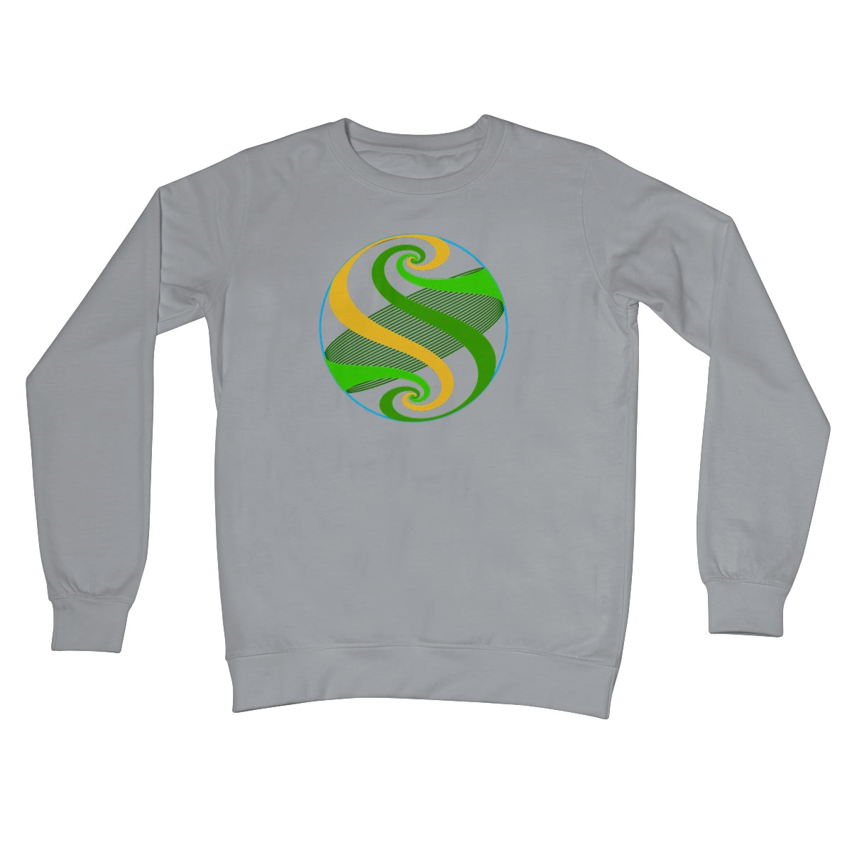 Möbius Flow, Pond Sphere Crew Neck Sweatshirt