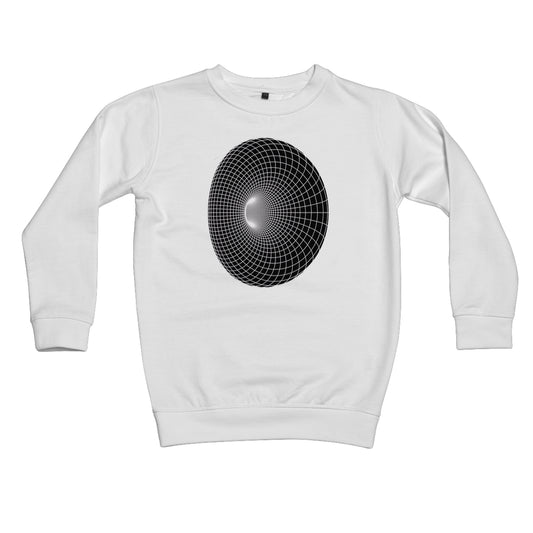 Cyclide, White Kids Sweatshirt