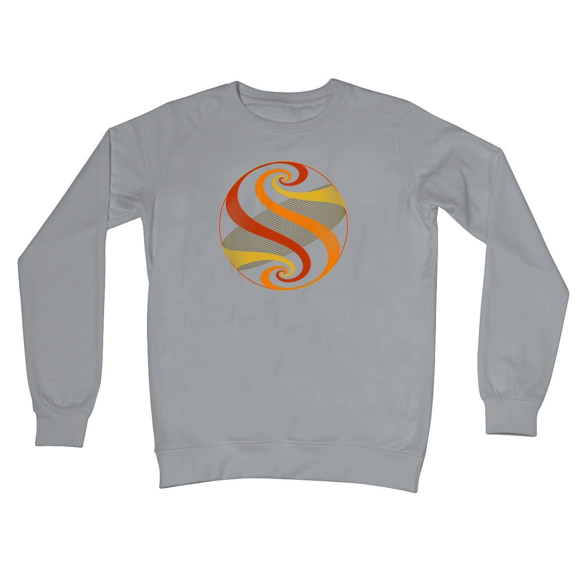 Möbius Flow, Autumn Sphere Crew Neck Sweatshirt