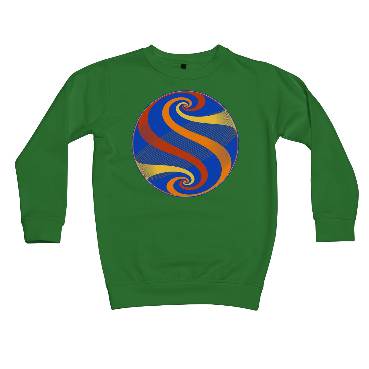 Möbius Flow, Autumn Globe Kids Sweatshirt